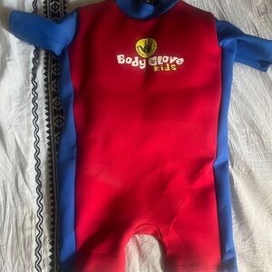 Body Glove Kids Red and Blue Bodysuit